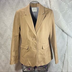 1901 camel double button blazer size 12
